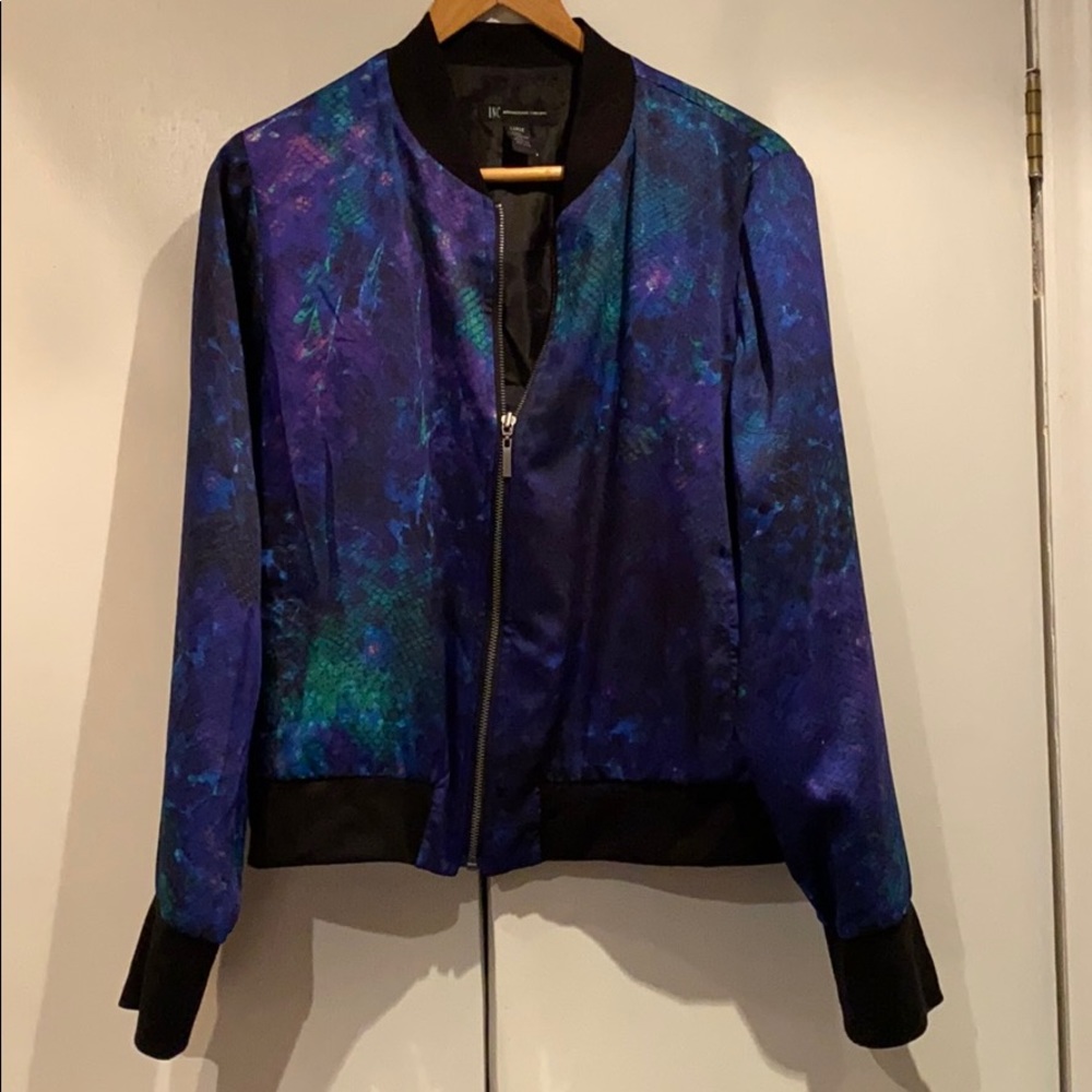 INC silk bomber jacket size L - NWT